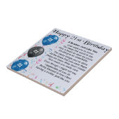 Brother Poem 21st Birthday Tegeltje (Zijkant)