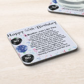 Brother Poem 50th Birthday Bier Onderzetter (Linkerzijde)