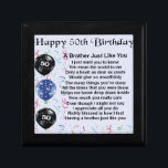 Brother Poem 50th Birthday Cadeaudoosje<br><div class="desc">Een groot cadeau voor een broer op zijn 50ste verjaardag</div>