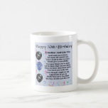 Brother Poem 50th Birthday Koffiemok<br><div class="desc">Een groot cadeau voor een broer op zijn 50ste verjaardag</div>
