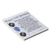 Brother Poem 50th Birthday Notitieblok (Schuin)