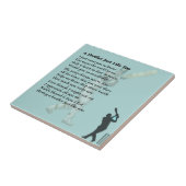 Brother Poem - cricket Tegeltje (Zijkant)