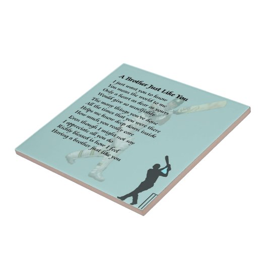 Brother Poem - cricket Tegeltje (Zijkant)