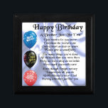 Brother Poem Happy Birthday Cadeaudoosje<br><div class="desc">Een groot cadeau voor een broer op zijn verjaardag</div>