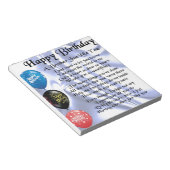 Brother Poem Happy Birthday Notitieblok (Schuin)