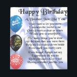 Brother Poem Happy Birthday Notitieblok<br><div class="desc">Een groot cadeau voor een broer op zijn verjaardag</div>