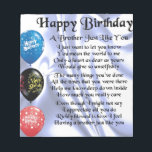 Brother Poem Happy Birthday Notitieblok<br><div class="desc">Een groot cadeau voor een broer op zijn verjaardag</div>