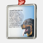 Brother Poem - Rottweiler Metalen Ornament (Links)