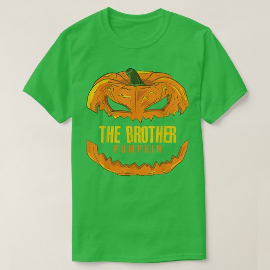 Brother Pumpkin Matching Family Group Halloween Pa T-shirt (Design voorkant)