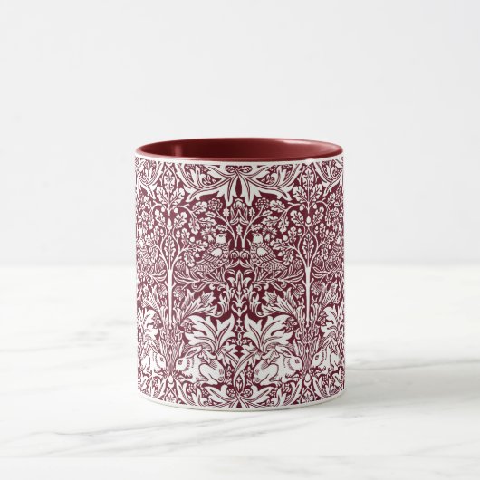 Brother Rabbit Maroon Pattern William Morris Mok (Midden)