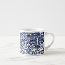 Brother Rabbit Navy Blauwe Patroon William Morris