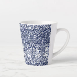 Brother Rabbit Navy Blue Pattern William Morris Latte Mok