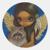 "Brother Raccoon" Sticker (Voorkant)