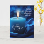 Brother Remembrance Jubileum of Death Candle Kaart (Gele Bloem)