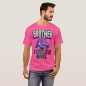 Brother Roller Girl Roller Skating Birthday Matchi T-shirt (Voorkant volledig)