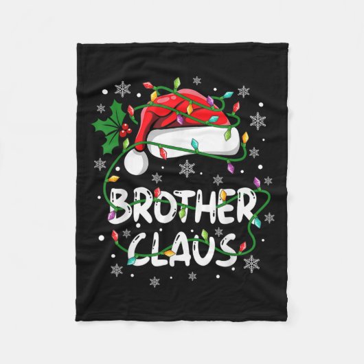 Brother Santa Claus Familie Kerst Squad Crew Ma Fleece Deken (Voorkant)