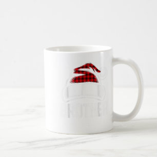 Brother Santa Red Plaid Kerstmis Familie Matching Koffiemok