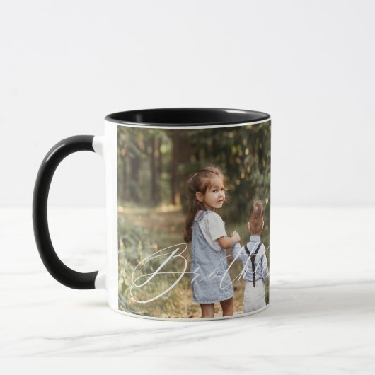 Brother Script hart dankbaar elk moment foto Mok (Links)