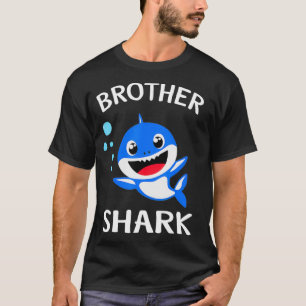 Brother Shark Gift Schattigee Baby Shark Design Fa T-shirt