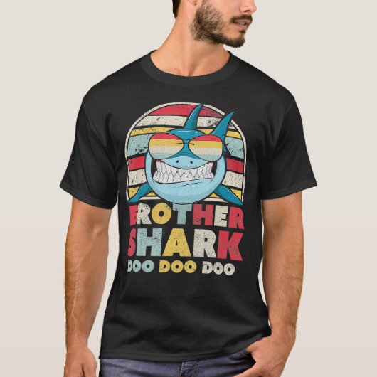 Brother Shark Gift voor kinderen T-shirt (Voorkant)