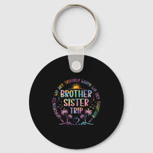 Brother Sister Matching Tie Dye Brother and Sister Sleutelhanger