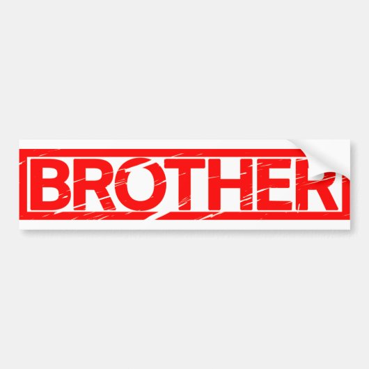 Brother Stamp Bumpersticker (Voorkant)