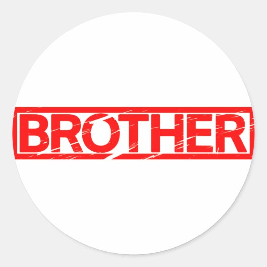 Brother Stamp Ronde Sticker (Voorkant)