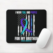 Brother Suicide Awareness Prevention American Flag Muismat (Met muis)