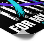 Brother Suicide Awareness Prevention American Flag Poster (Hoek)