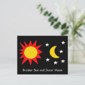 BROTHER SUN and SISTER MOON Briefkaart (Staand voorkant)