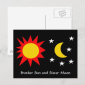 BROTHER SUN and SISTER MOON Briefkaart (Voorkant / Achterkant)