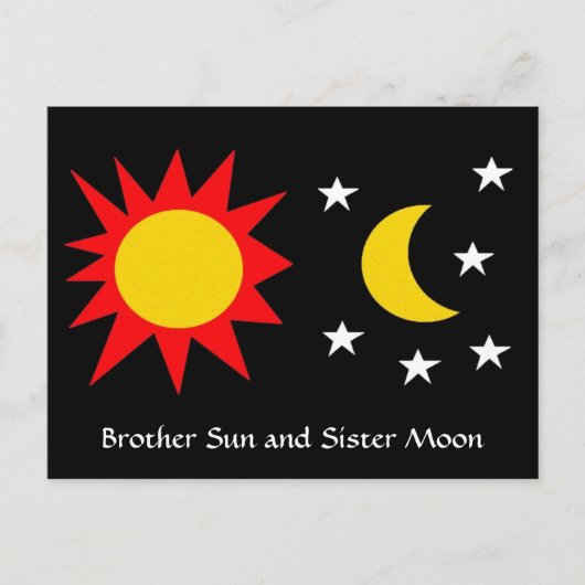 BROTHER SUN and SISTER MOON Briefkaart (Voorkant)