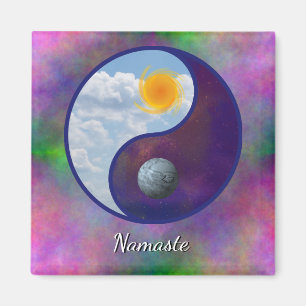 Brother Sun, zuster Moon Namaste Magnet