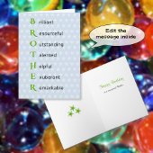 Brother tekst sterren verjaardag kaart