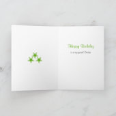 Brother tekst sterren verjaardag kaart (Binnen)