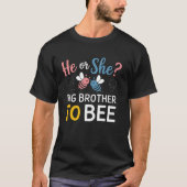 Brother to Bee Gender Reveal Party Schattigee zwan T-shirt (Voorkant)