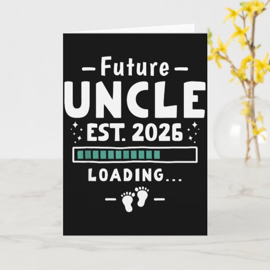 Brother To Uncle Pregnancy Announcement - Future U Kaart (Gele Bloem)