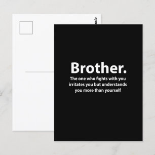 Brother typografie Brother Briefkaart