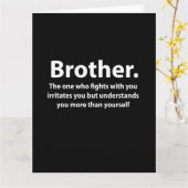 Brother typografie Brother Kaart (Gele Bloem)