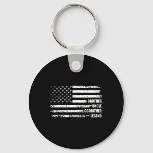Brother Uncle Godfather Legend Fun Best Funny Uncl Sleutelhanger