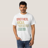 Brother Uncle Godfather Legend Gifts from Godchild T-shirt (Voorkant volledig)