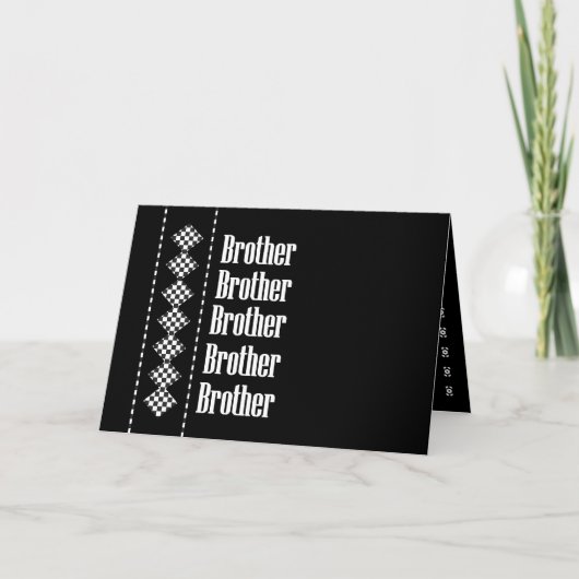 BROTHER Usher Invitation Diamond Checks (Voorkant)