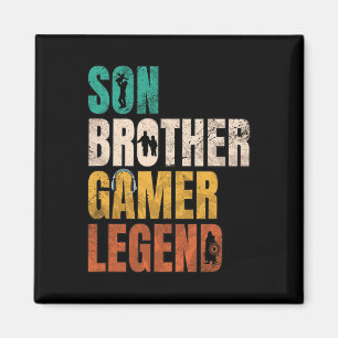 Brother Video Gamer Legende Matching Familie Sibli Magneet