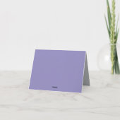 Brother Wedding Minimal Simple Lavender Silver Kaart (Achterkant)