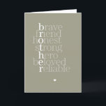 Brother Wenskaart Kaart<br><div class="desc">Show je broeder hoe bijzonder hij is met dit prachtige wenskaart dat perfect is voor elke gelegenheid.</div>