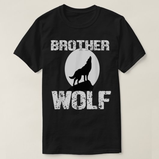 Brother Wolf Shirt Matching Family Tribe Wolves Mo (Design voorkant)
