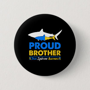 Brother World Down Syndroom Bewustzijn Dag Haai T2 Ronde Button 5,7 Cm