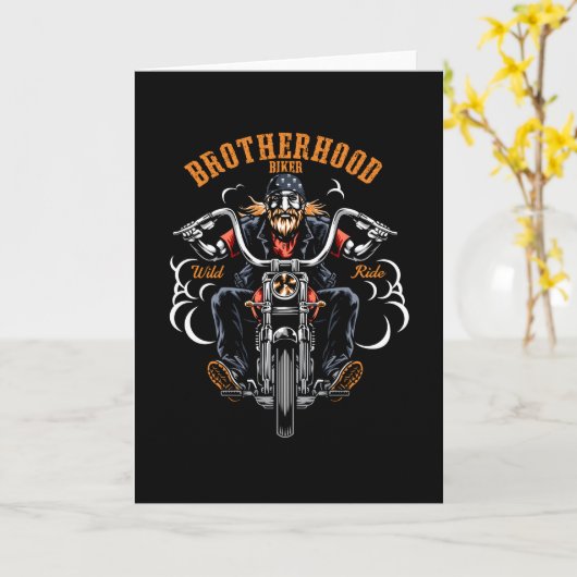 Brotherhood Biker Kaart (Gele Bloem)