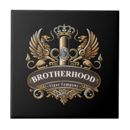 Brotherhood Cigar Company Ceramic Tile Tegeltje