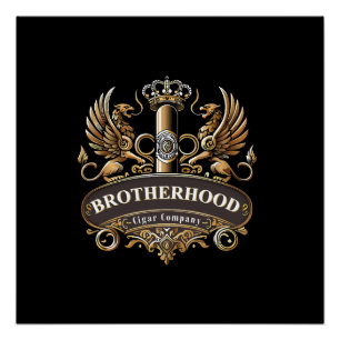 Brotherhood Cigar Company Glanzende Poster